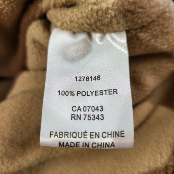 Bailey 44 Tan Sherpa Oversized Cropped Funnel Neck Pullover 1/2 Zip Women's XL - Picture 12 of 13